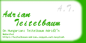 adrian teitelbaum business card